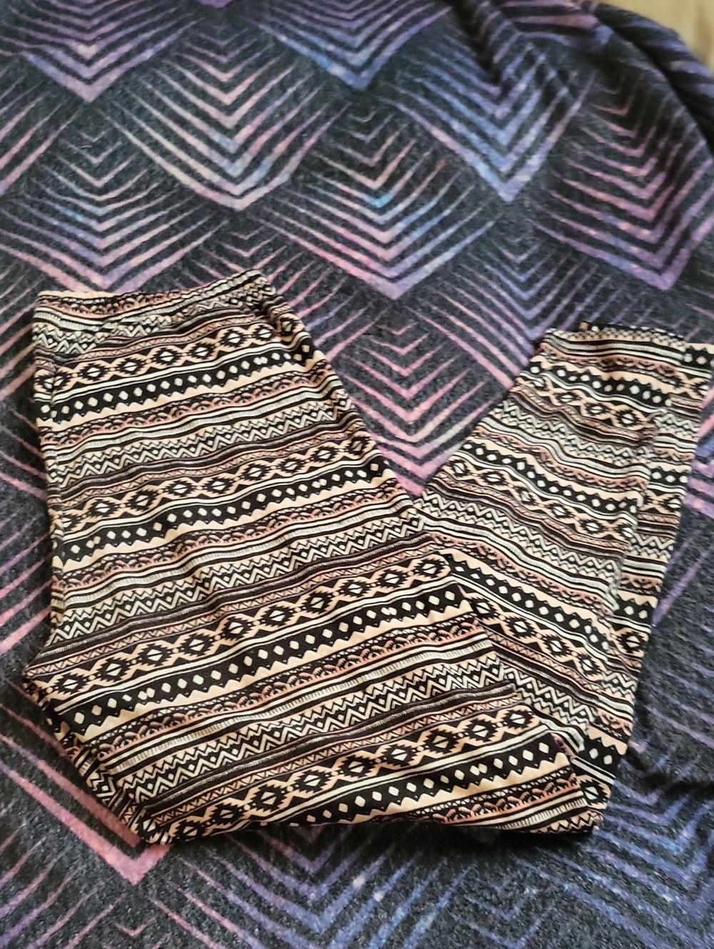 Bobbie Brooks Patterned Leggings 1x